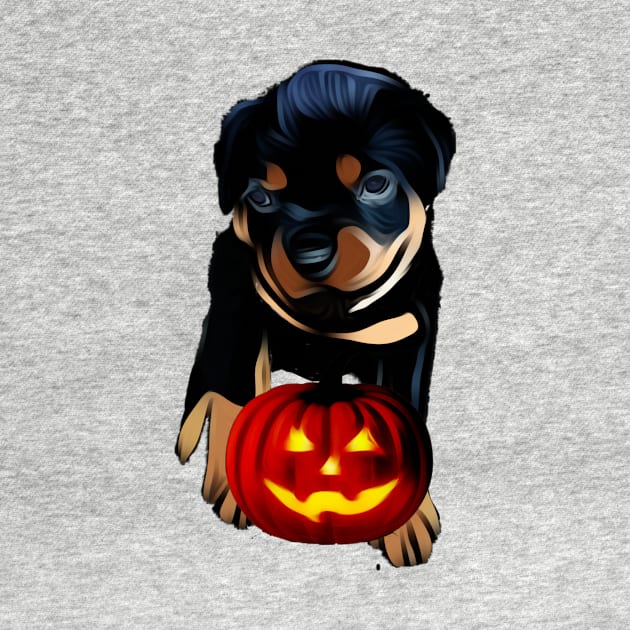 Happy Rottweiler Halloween by Freedomink